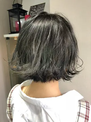 ショート カラー ハイライト/髪質改善 ans/黒木 和大のヘアスタイル