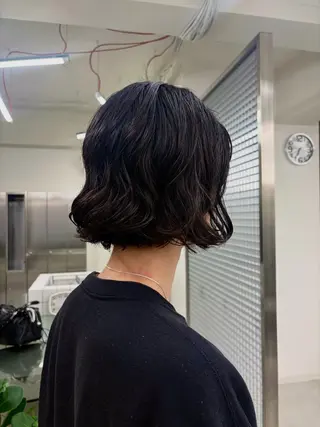 ショート パーマ ロングパーマ/パーマ /表参道/aobaのヘアスタイル