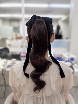 ロング Rinkaアレンジ/ 顔まわり/縮毛矯正のその他イメージ