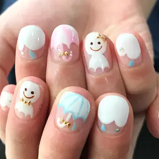 ネイル 渋谷/チップ長さ出し 👑アプレgel-xのネイルデザイン