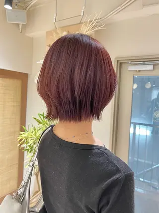 ショート カラー KANO🌷 艶カラーのヘアスタイル