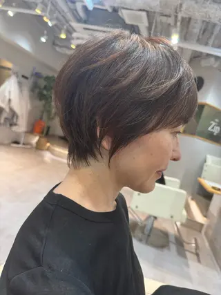 ショート 早稲田/ショート/ 髪質改善/艶カラーのヘアスタイル