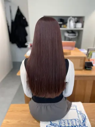 ロング カラー クニモトハルナ ボブ/柔らかカラーのヘアスタイル