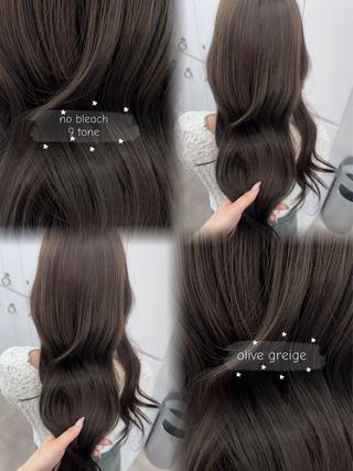 セミロング 透明感カラー🥣⌇ AO🩵໒꒱のヘアスタイル
