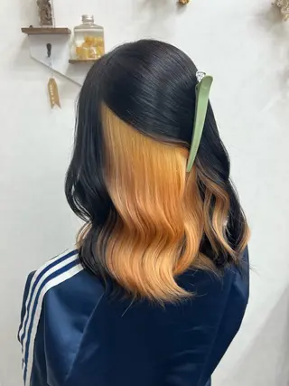 カラー ブリーチカラー HAZUKI🦖のヘアスタイル