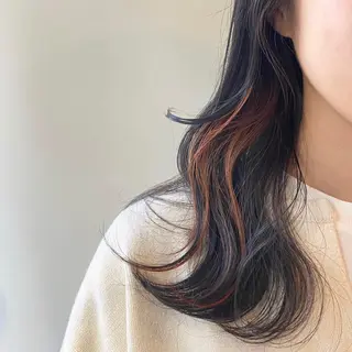 セミロング カラー ヘアアレンジ ウルフカット モデル募集中！ミカのヘアスタイル