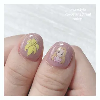 ミディアム ネイル 🐾enen style 🐾のネイルデザイン