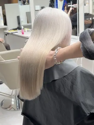 ロング カラー ダメージレス ストレート🌺那波のヘアスタイル