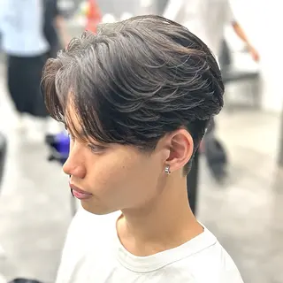 ショート パーマ メンズ 韓国ヘア🇰🇷 メンズパーマ/つかさのヘアスタイル
