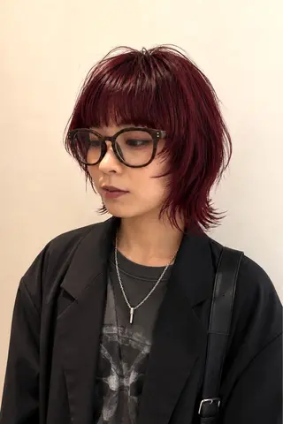 ミディアム 笠原 健人のヘアスタイル