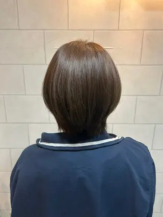 ショート カラー 韓国風透明感カラー✨ 播磨茉侑のヘアスタイル