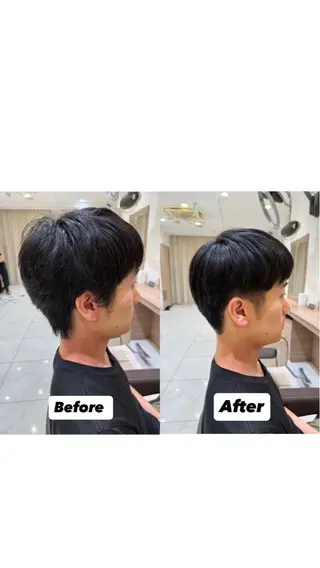 メンズ フェザーパーマ/ カットShion🪼のヘアスタイル