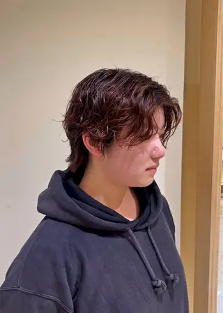 ショート パーマ 山口 陸のヘアスタイル
