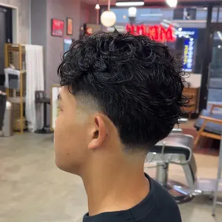 ショート パーマ ヘアアレンジ メンズ MENIN メンズ サロン 望月 涼太のヘアスタイル