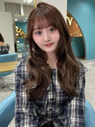 ロング 透明感カラー Nau🎀のヘアスタイル