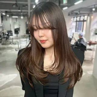 ロング 心斎橋 韓国レイヤ ー指名No.1renのヘアスタイル