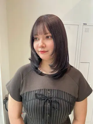 セミロング カラー ヘアアレンジ yuka .のヘアスタイル