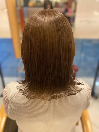 ミディアム へんみ みかのヘアスタイル