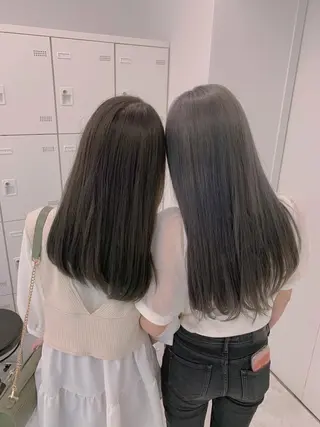 ロング カラー ヘアアレンジ ダブルカラー｜ なおき｜池袋美容師のヘアスタイル