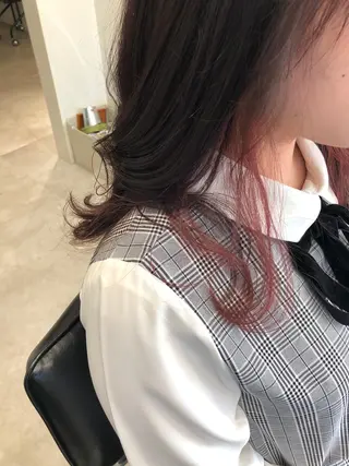 セミロング カラー 🫧こおりやま なつみ🫧のヘアスタイル