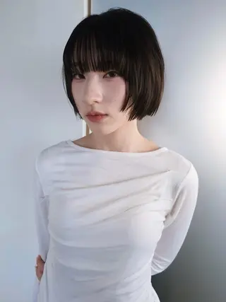 ミディアム ボブ/ブリーチ 学芸大学SaKuraのヘアスタイル
