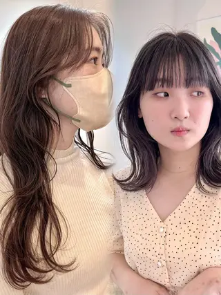 セミロング カラー 透明感，髪質改善の プロ☝🏻前田俊樹✨のヘアスタイル
