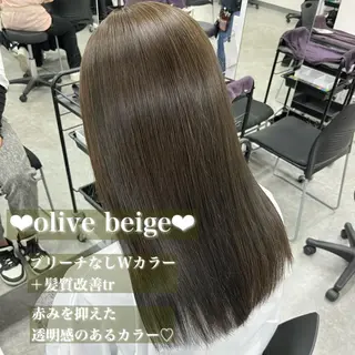 セミロング カラー 💟RINNA 艶カラー💟のヘアスタイル