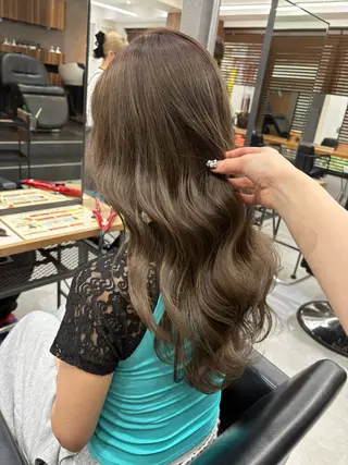 ロング カラー ENA💗NEXT /ハイトーンエクステのヘアスタイル