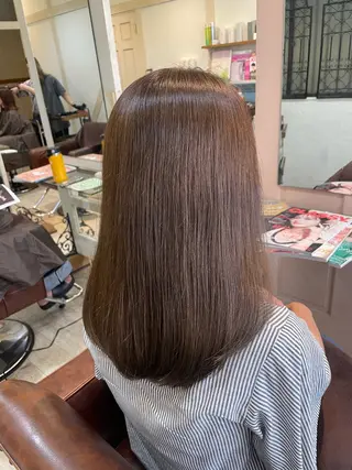 ロング カラー 立川・くびれミディ 旬なデザインカラーのヘアスタイル