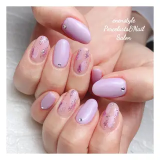 ミディアム ネイル 🐾enen style 🐾のネイルデザイン