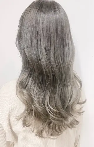 セミロング カラー バレイヤージュ 藤沢 ハイライト竹内ケンゴのヘアスタイル