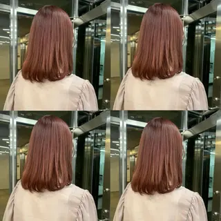 ミディアム カラー 透明感カラー✂︎ /縮毛矯正/YUKAのヘアスタイル