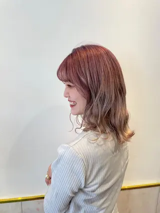 セミロング 前田 花綸のヘアスタイル