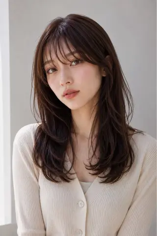 ロング 透明感/似合わせ/ 村田七夕のヘアスタイル