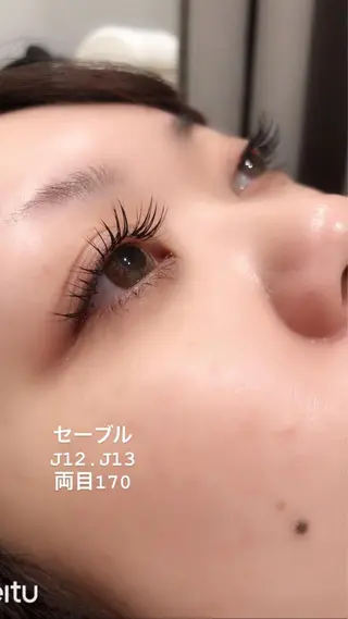 ロング カラー パーマ ヘアアレンジ メンズ ネイル マツエク・マツパ まつげと眉 Meliaのマツエク・マツパデザイン