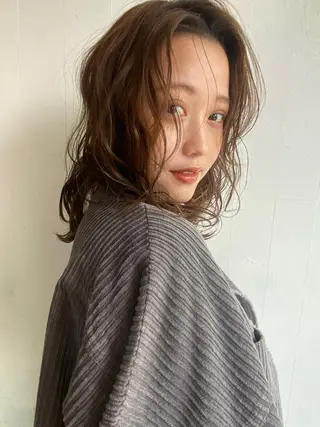 ミディアム 🍃透明感スタイル yu-ka🍃のヘアスタイル