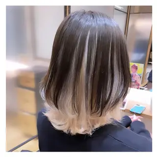 ミディアム カラー ❁⃘ ち だ り さ ❁⃘のヘアスタイル
