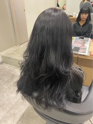 セミロング 巻ける髪質改善🫧ハ イライト/永田汰伊智のヘアスタイル