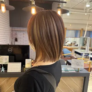 ミディアム カラー 🍀ブリーチ/艶カラ ー🍀 コイケのヘアスタイル