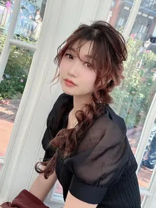 ロング ヘアアレンジ 骨格整形カット/ ショート✂️堀夢哉のヘアスタイル