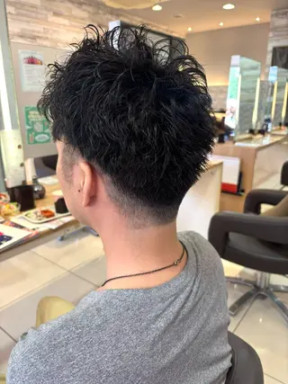 ショート パーマ メンズ 🐥波巻き/メンズ/ ショート🐥いとみなのヘアスタイル