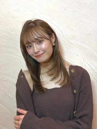 セミロング メンズhair /こえびのヘアスタイル