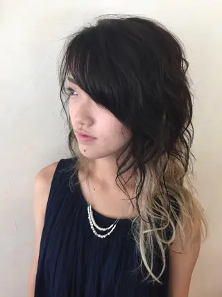ミディアム カラー パーマ 🌸スタイリスト 山浦美恵のヘアスタイル