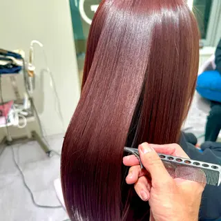 セミロング 森 隆秀/韓国ヘアのヘアスタイル