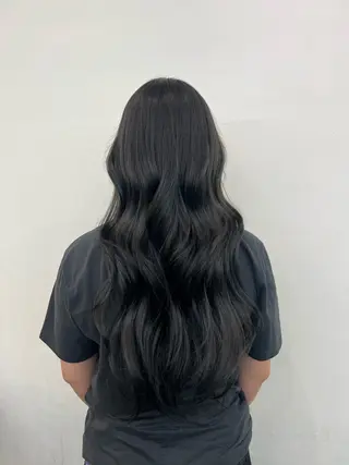 ロング カラー ヘアアレンジ 杉本 じゅらのヘアスタイル