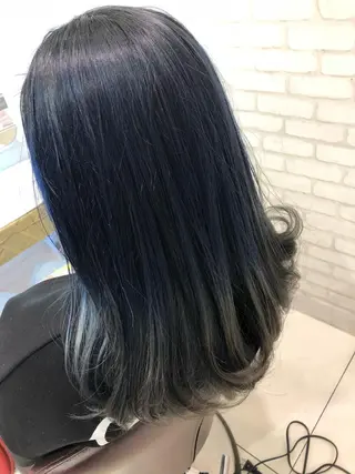 セミロング 福島 望のヘアスタイル