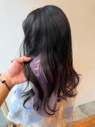 ロング カラー 小林 優斗のヘアスタイル