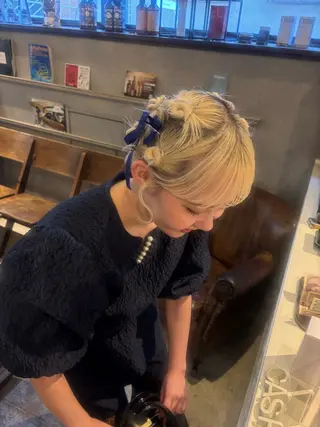 ミディアム 柔らかベージュ 🤎YUKAのヘアスタイル