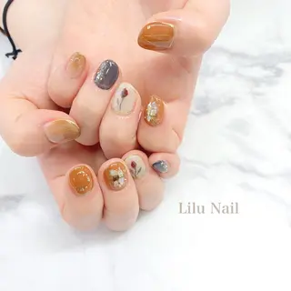 ネイル モチの良さ◉ フィルインネイル♡のネイルデザイン