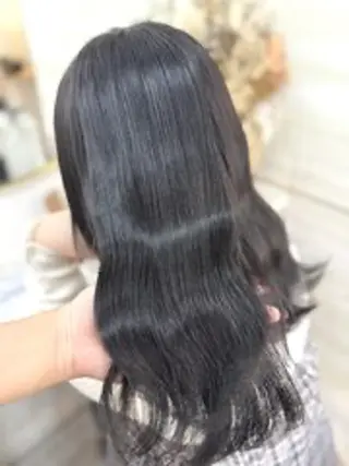 ロング カラー 💜eluあやね💜 🫧カラー・縮毛矯正のヘアスタイル